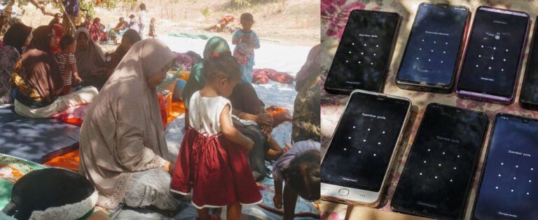 Diduga HP Hasil Curian Dijual Murah di Lokasi Pengungsian Desa Nangahale